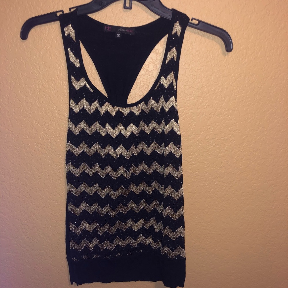 HeartSoul chevron tank with knotted razor back